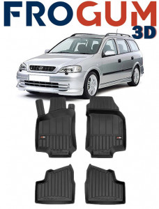 Opel Astra G Din 1998 - 2009, Combi , Set Covorase Auto Tip Tavita Premium 3D, din cauciuc accesorii pentru autoturismul tau - masina v165112