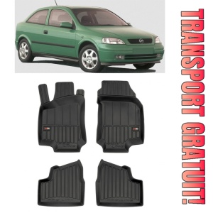 Opel Astra G Din 1998 - 2009, Sedan , Set Covorase Auto Tip Tavita Premium 3D, din cauciuc