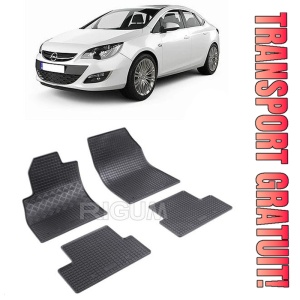 Opel Astra J, Sedan, fabricat din 09.2012 - 08.2018, set covorase auto dedicate, din cauciuc 100% Premium