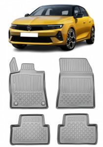 Opel Astra L Din 2022 - Prezent, Hatchback , Set Covorase Auto Tip Tavita Premium 3D, din cauciuc accesorii pentru autoturismul tau - masina v163526