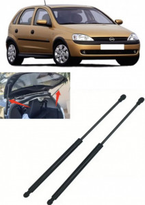Opel Corsa C Set 2 amortizoare pentru portbagaj / haion Krosno compatibil cu Opel Corsa C Hatchback fabricat intre 2000-2009 accesorii pentru autoturismul tau - masina v91250