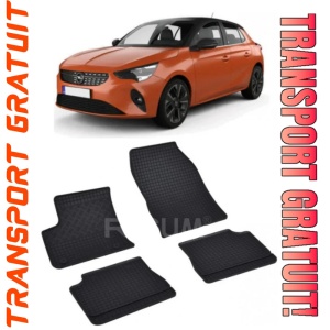 Opel Corsa-E F, Hatchback, fabricat din 03.2020 - Prezent, set covorase auto dedicate, din cauciuc 100% Premium