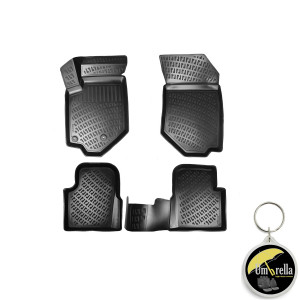 Opel Corsa F 2019- Set 4 covorase auto din cauciuc tip tavita premium line 3D accesorii pentru autoturismul tau - masina v241692