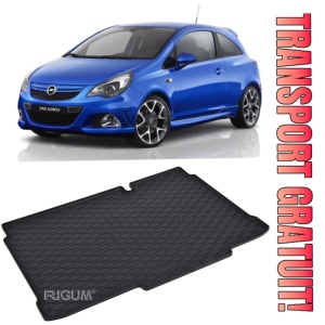 Opel Corsa Tavita pentru portbagaj din cauciuc, compatibila Opel Corsa E fabricatie 12.2014 - 05.2019, caroserie hatchback, portbagaj inferior