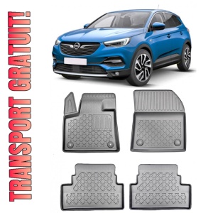 Opel Grandland X, Suv, Din 10.2017 - Prezent , Set Covorase Auto Tip Tavita Premium 3D, din cauciuc