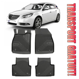 Opel Insignia A Din 2008 - 05.2017, Hatchback , Set Covorase Auto Tip Tavita Premium 3D, din cauciuc