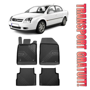 Opel Vectra C Din 2002 - 2008, Sedan , Set Covorase Auto Tip Tavita Premium 3D, din cauciuc