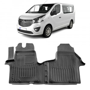 Opel Vivaro B (1+2) (2014-2019)Set Covorase auto tip tavita din cauciuc Premium Umbrella