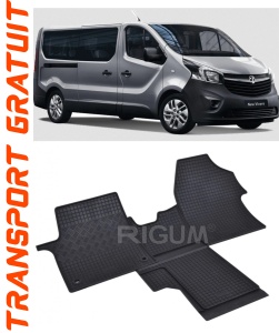 Opel Vivaro C, Van, fabricat din 03.2019 - Prezent, 2 Locuri, Transport Persoane, set covorase auto dedicate, din cauciuc 100% Premium accesorii pentru autoturismul tau - masina v153702