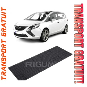 Opel Zafira Life, Van, fabricat din 03.2019 - Prezent, Rand 3, set covorase auto dedicate, din cauciuc 100% Premium