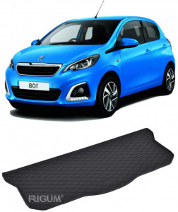 Peugeot 108 Tavita pentru portbagaj din cauciuc, compatibila Peugeot 108 fabricatie 07.2014 - prezent, caroserie hatchback accesorii pentru autoturismul tau - masina v111573