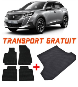 Peugeot 2008 II din 01.2020 - Prezent Suv *1 , Set Covorase + tavita portbagaj auto accesorii pentru autoturismul tau - masina v1108