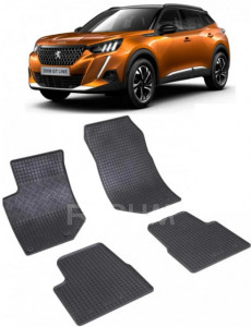 Peugeot 2008 II, Suv, fabricat din 01.2020 - Prezent, set covorase auto dedicate, din cauciuc 100% Premium accesorii pentru autoturismul tau - masina v153682