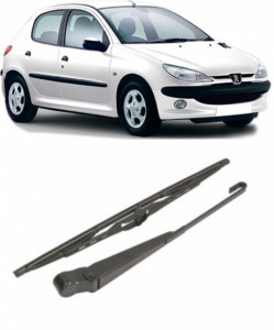 Peugeot 206 Brat stergator pentru luneta spate cu lamela 350 mm, compatibil cu Peugeot 206 Hatchback fabricat intre 1998-2012, calitate extra accesorii pentru autoturismul tau - masina v92242