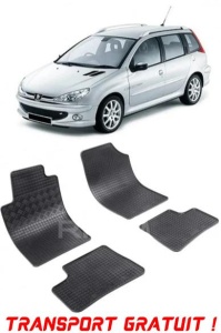 Peugeot 206, Combi, fabricat din 2002 - 2007, set covorase auto dedicate, din cauciuc 100% Premium - Transport Gratuit accesorii pentru autoturismul tau - masina v38418