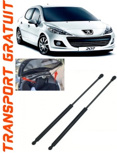 Peugeot 207 Set 2 amortizoare pentru portbagaj / haion Krosno compatibil cu Peugeot 207 Hatchback fabricat intre 2007-2012 accesorii pentru autoturismul tau - masina v87209