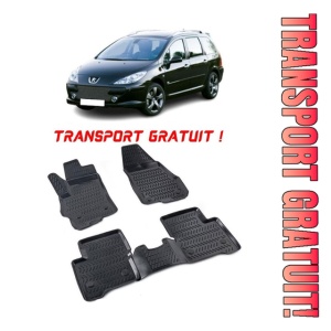 Peugeot 307 2001-2014 Set 4 covorase auto din cauciuc tip tavita premium line 3D - Transport Gratuit!