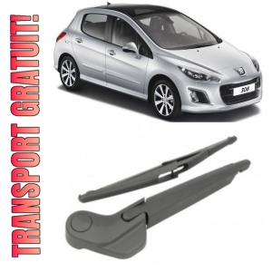 Peugeot 308 Brat stergator pentru luneta spate cu lamela 305 mm, compatibil cu Peugeot 308 Hatchback fabricat intre 2007-2014, calitate extra