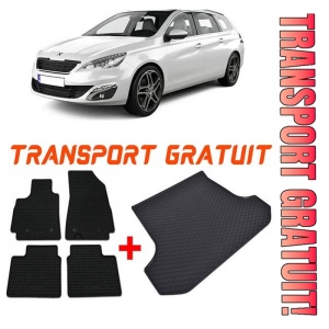 Peugeot 308 II Combi din 06.2014 - Prezent *3, Set Covorase + tavita portbagaj auto