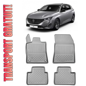 Peugeot 308 III Plug-In Hybrid Din 12.2021 - Prezent, Hatchback , Set Covorase Auto Tip Tavita Premium 3D, din cauciuc