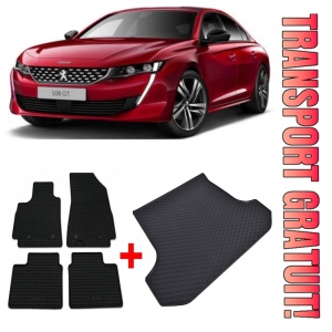 Peugeot 508 Set Covorase + tavita portbagaj auto Peugeot 508 II fabricatie 11.2018 - prezent, caroserie combi