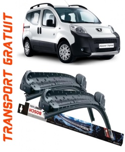 Peugeot Bipper Tepee Set 2 stergatoare parbriz Bosch Bosch Aerotwin 65 cm/47.5 cm compatibile cu Peugeot Bipper Tepee din 2008 (65 cm / 47.5 cm) accesorii pentru autoturismul tau - masina v123764