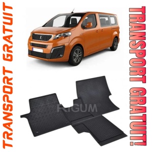 Peugeot E-Traveller, Van, fabricat din 01.2016 - Prezent, 2 Locuri, set covorase auto dedicate, din cauciuc 100% Premium