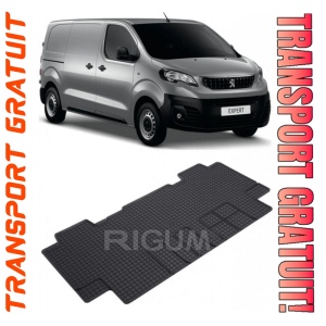 Peugeot Expert III Traveller, Van, fabricat din 01.2016 - Prezent, Rand 2, Masina Are 5 Locuri, set covorase auto dedicate, din cauciuc 100% Premium