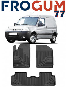 Peugeot Partner I Din 1998 - 2007, Van , Set Covorase Auto Tip Tavita Premium 3D, din cauciuc accesorii pentru autoturismul tau - masina v166082