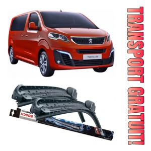 Peugeot Traveller Set 2 stergatoare parbriz Bosch Bosch Aerotwin 65 cm/47.5 cm compatibile cu Peugeot Traveller Bus (V_) din 2016 (65 cm / 47.5 cm)