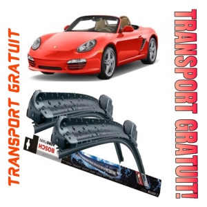 Porsche Boxster Set 2 stergatoare parbriz Bosch Bosch Aerotwin compatibile cu Porsche Boxster 2004-2014 (55 cm / 53 cm)
