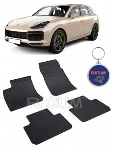Porsche Cayenne III, Suv, fabricat din 11.2017 - Prezent, set covorase auto dedicate, din cauciuc 100% Premium accesorii pentru autoturismul tau - masina v155370