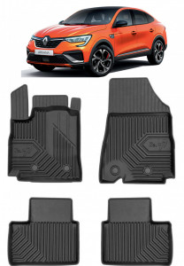 Renault Arkana Din 03.2021 - Prezent, Suv , Set Covorase Auto Tip Tavita Premium 3D, din cauciuc LICHIDARE STOC accesorii pentru autoturismul tau - masina v109239