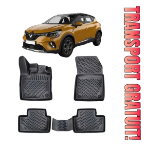 Renault Captur 2019-2025 Set Covorase Auto Cauciuc Premium Umbrella