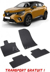 Renault Captur I, Suv, fabricat din 04.2013 - 12.2019, set covorase auto dedicate, din cauciuc 100% Premium - Transport Gratuit accesorii pentru autoturismul tau - masina v38179