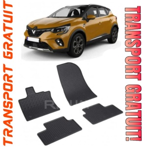 Renault Captur II, Suv, fabricat din 01.2020 - Prezent, set covorase auto dedicate, din cauciuc 100% Premium