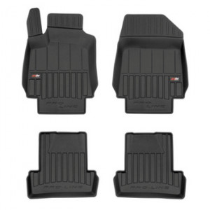 Renault Clio III Din 09.2005 - 09.2012, Hatchback , Set Covorase Auto Tip Tavita Premium 3D, din cauciuc accesorii pentru autoturismul tau - masina v162344