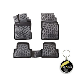Renault Kadjar 2015-2021 Set 4 covorase auto din cauciuc tip tavita premium line 3D accesorii pentru autoturismul tau - masina v243227
