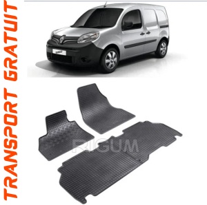 Renault Kangoo II, Van, fabricat din 2008 - Prezent, 5 Locuri, set covorase auto dedicate, din cauciuc 100% Premium accesorii pentru autoturismul tau - masina v156485