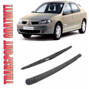 Renault Laguna II Brat stergator pentru luneta spate cu lamela 370 mm, compatibil cu Renault Laguna II Hatchback fabricat intre 2001-2007, calitate extra