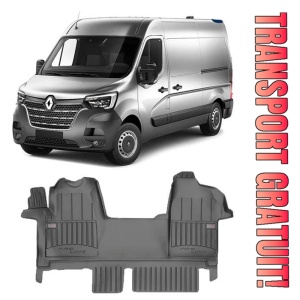 Renault Master III, Van, Din 2010 - Prezent , Set Covorase Auto Tip Tavita Premium 3D, din cauciuc