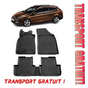 Renault Megane III (Combi) (2008-2015) Set covorase auto cauciuc G.Modern Line 3D transport gratuit