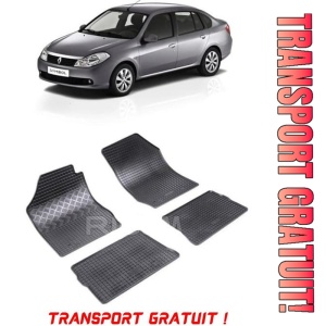 Renault Symbol I, Sedan, fabricat din 2001 - 2008, set covorase auto dedicate, din cauciuc 100% Premium - Transport Gratuit