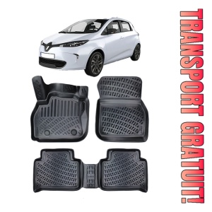 Renault Zoe 2012-2025 Set 4 covorase auto din cauciuc tip tavita premium line 3D