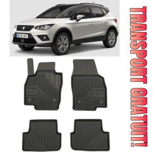 Seat Arona Din 06.2017 - Prezent, Suv , Set Covorase Auto Tip Tavita Premium 3D, din cauciuc