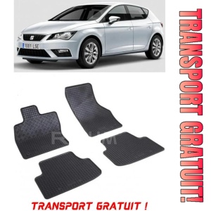 Seat Leon E-Hybrid, Hatchback, fabricat din 2020 - Prezent, set covorase auto dedicate, din cauciuc 100% Premium - Transport Gratuit