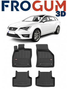 Seat Leon III 5F, Combi, Din 11.2012 - 02.2020 , Set Covorase Auto Tip Tavita Premium 3D, din cauciuc accesorii pentru autoturismul tau - masina v172373