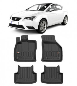 Seat Leon III 5F, Hatchback, Din 11.2012 - 02.2020 , Set Covorase Auto Tip Tavita Premium 3D, din cauciuc accesorii pentru autoturismul tau - masina v175506