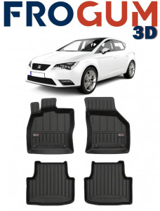 Seat Leon IV Kl, Hatchback, Din 03.2020 - Prezent , Set Covorase Auto Tip Tavita Premium 3D, din cauciuc accesorii pentru autoturismul tau - masina v170015
