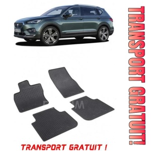 Seat Tarraco, Suv, fabricat din 10.2018 - Prezent, set covorase auto dedicate, din cauciuc 100% Premium - Transport Gratuit